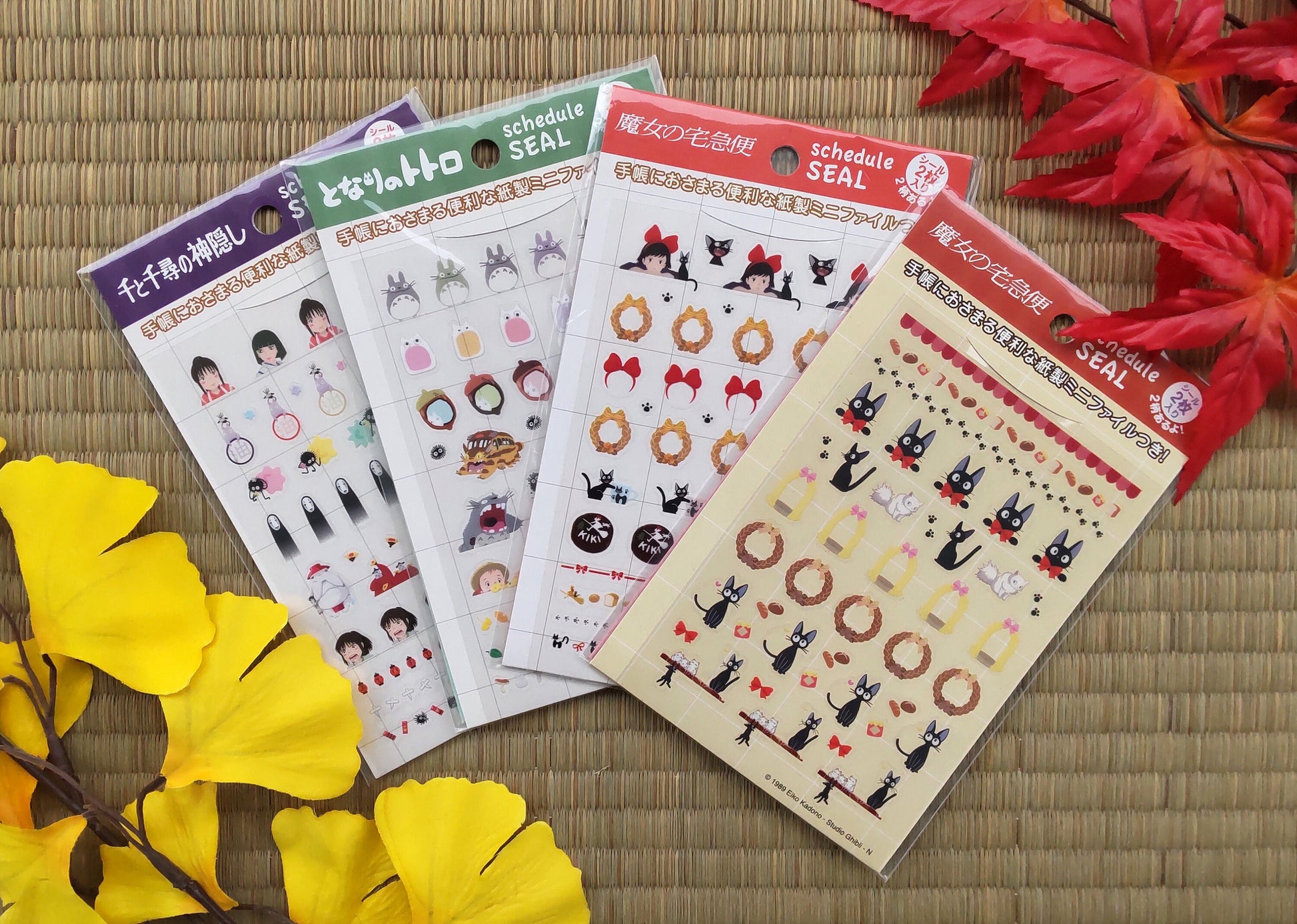 Original Ghibli Studio Stickers Set • My Neighbor Totoro, Spirited Away, Kikis Delivery Service, Laputa • Schedule Book/Notebook/Laptop/Gift