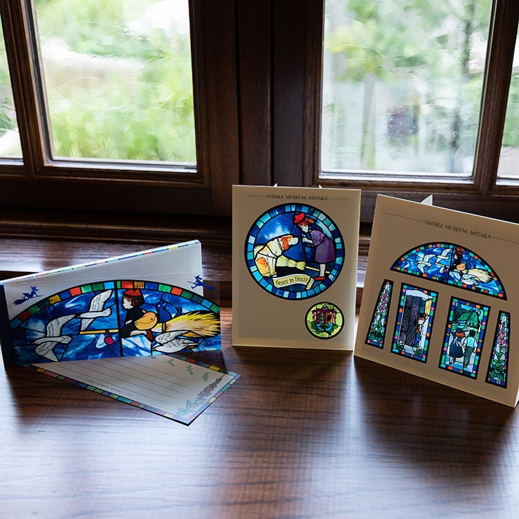 Original Ghibli Museum Totoro 3D Stained Glass Postcard • My Neighbor Totoro, Kikis Delivery Service Message card/Writing letter,Ghibli Gift