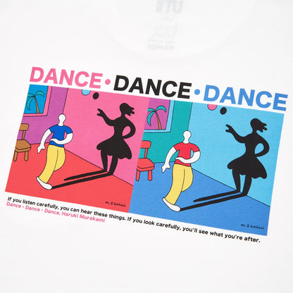 Haruki Murakami "Dance Dance Dance" White T-Shirt • Murakami RADIO UT • Original Japanese Merchandise Art Gift