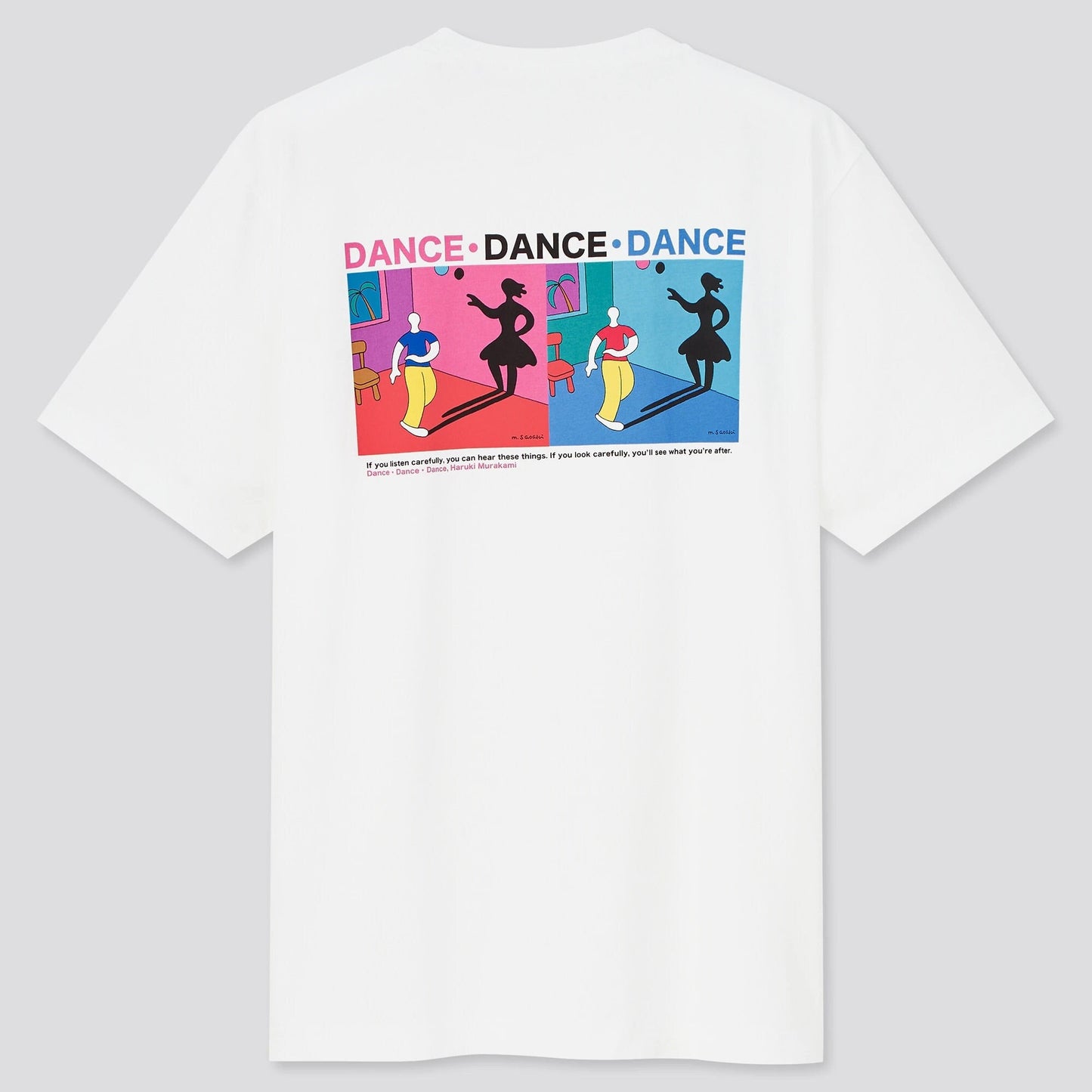 Haruki Murakami "Dance Dance Dance" White T-Shirt • Murakami RADIO UT • Original Japanese Merchandise Art Gift