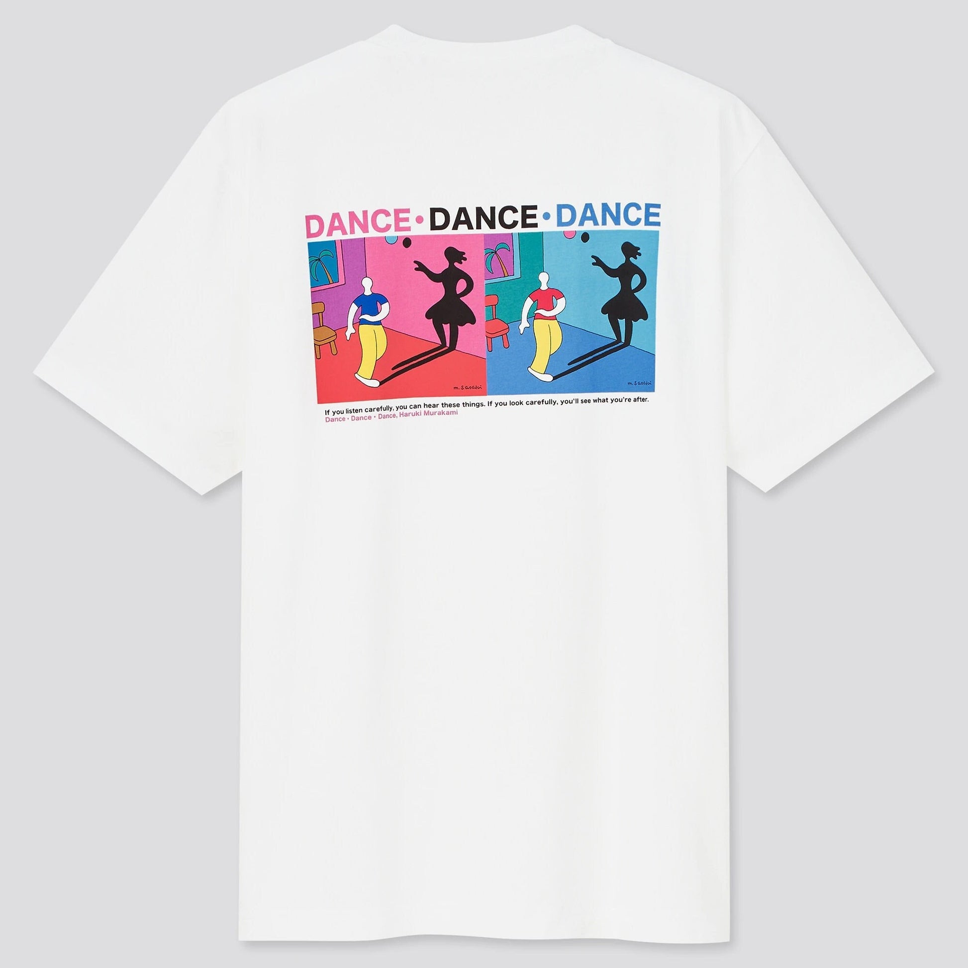 Haruki Murakami "Dance Dance Dance" White T-Shirt • Murakami RADIO UT • Original Japanese Merchandise Art Gift