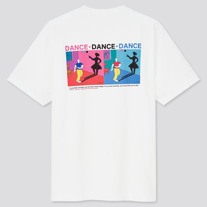 Haruki Murakami "Dance Dance Dance" White T-Shirt • Murakami RADIO UT • Original Japanese Merchandise Art Gift