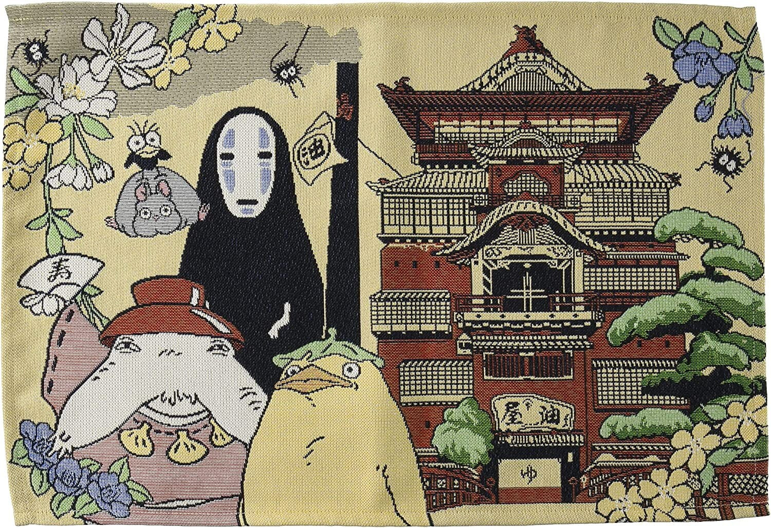 Original Ghibli Studio Spirited Away Place Mat • Weave Gobelin/Tapestry/Wall Decor Hanging • Anime Gift • Kaonashi (No Face)