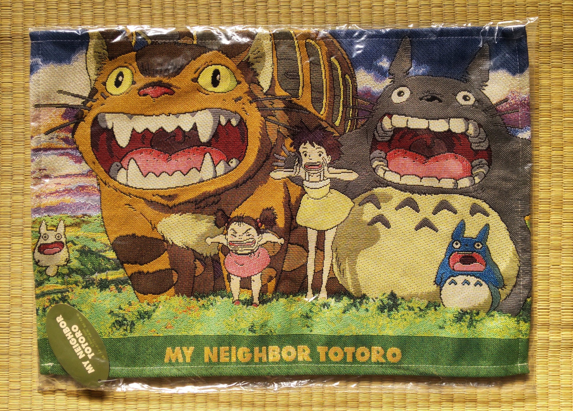 Original Ghibli Studio Totoro Place Mat • My Neighbor Totoro Weave Gobelin/Tapestry/Wall Decor Hanging • Anime Gift • Catbus, Mei