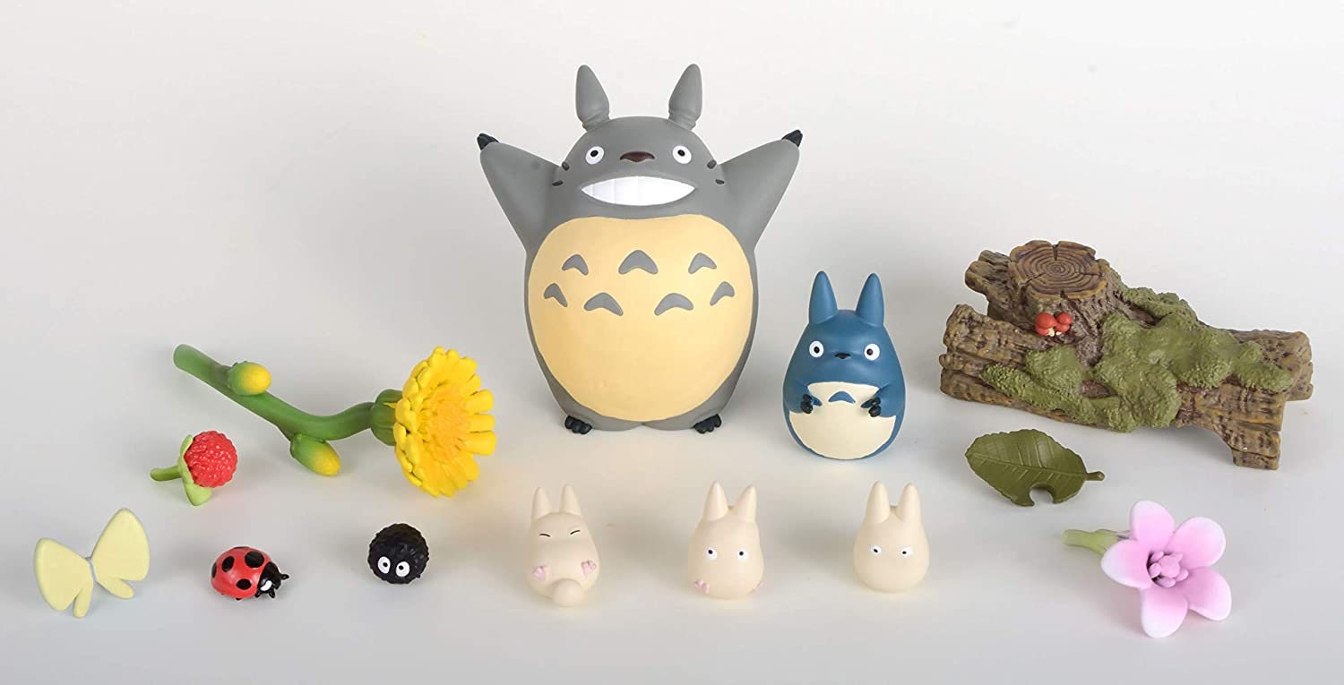 Original Ghibli Totoro Figure Set/Balance Toy • Small Figurine/Mini Statue/Replica/Home Decor/Interior Diorama • My Neighbor Totoro Gift