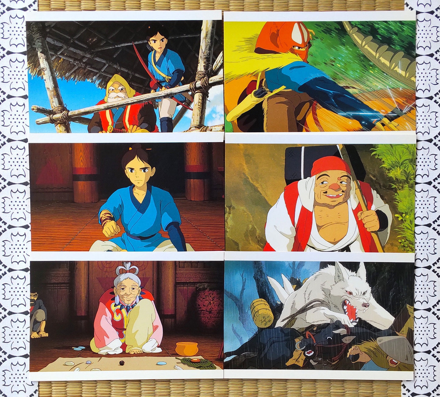 Vintage* Original Ghibli Princess Mononoke Postcard • Message card/Writing letter • Japanese Stationery • Anime Birthday Gift