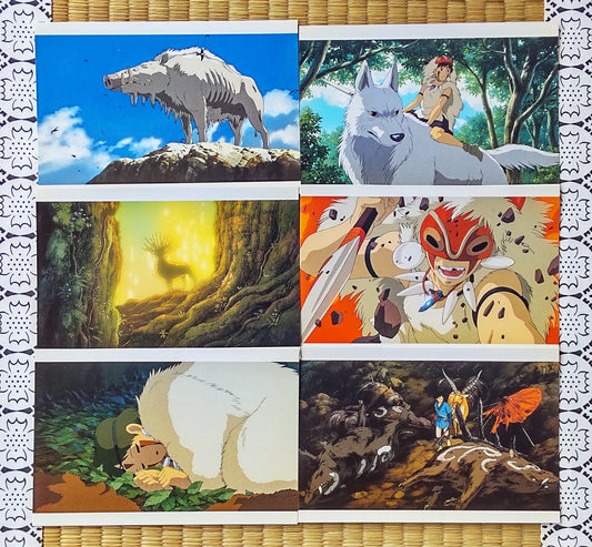 Vintage* Original Ghibli Princess Mononoke Postcard • Message card/Writing letter • Japanese Stationery • Anime Birthday Gift