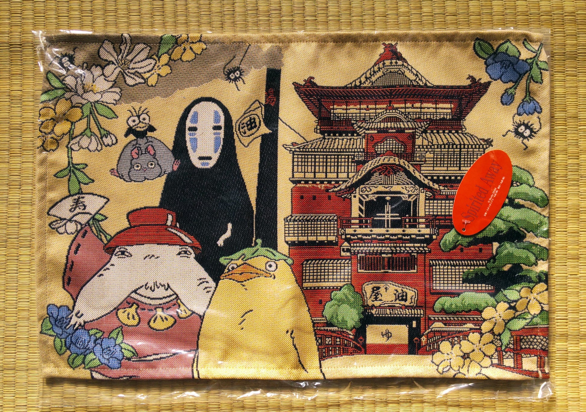 Original Ghibli Studio Spirited Away Place Mat • Weave Gobelin/Tapestry/Wall Decor Hanging • Anime Gift • Kaonashi (No Face)