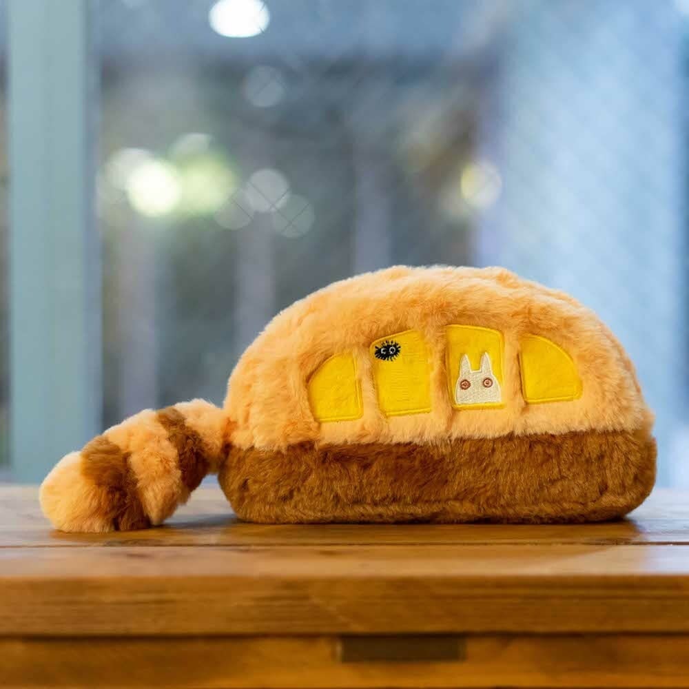 Original Ghibli Studio Totoro/Catbus Fluffy Pouch/Clutch • My Neighbor Totoro Cosmetic Bag/Wallet/Multi-case/Makeup Bag • Anime Gift