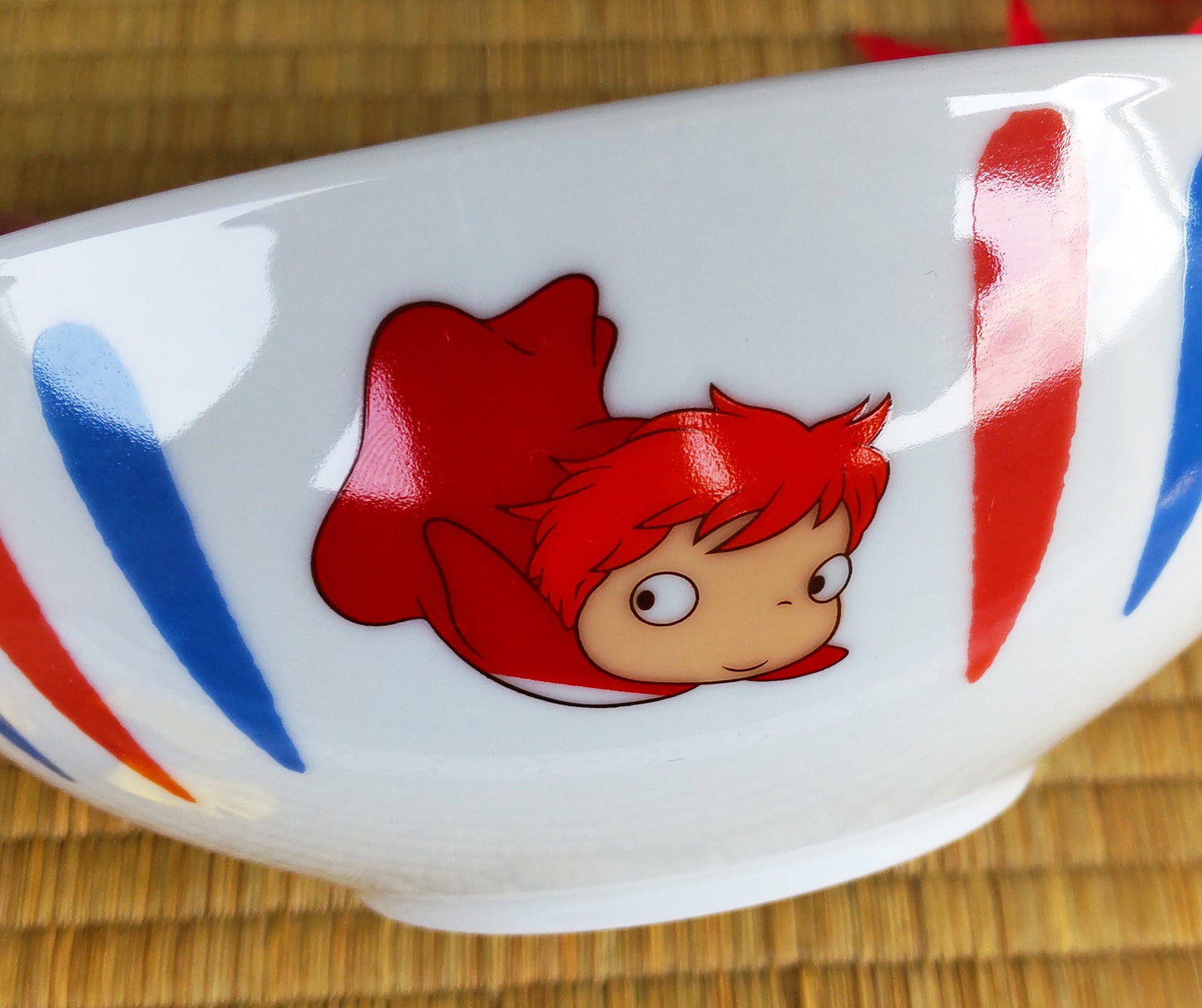 Vintage* Original Ghibli Ponyo Bowl/Dish/Pot • Japanese Ceramic Soup/Fruit/Salad Bowl • Ponyo on the Cliff by the Sea Tableware/Dinnerware