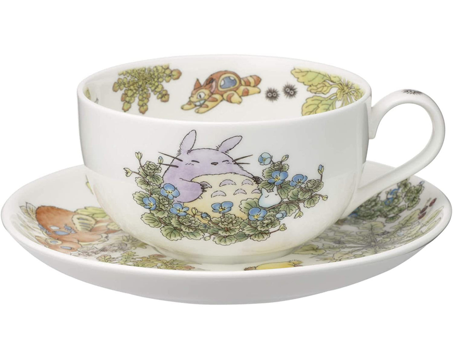 Original Ghibli Totoro Tea Cup Set • Japanese Bone China Noritake Milk Cup/Saucer • My Neighbor Totoro Tableware/Dishware Gift