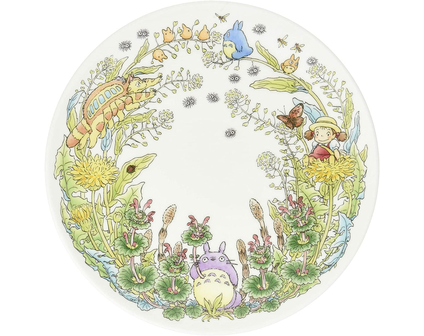 Original Ghibli Totoro "Four Seasons" 23cm Plate/Dish • Japanese Noritake Appetizer/Dinner Plate • My Neighbor Totoro Tableware/Dinnerware