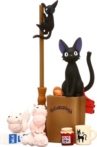 Original Ghibli Jiji Figure Set/Balance Toy • Small Figurine/Mini Statue/Replica/Home Decor/Interior Diorama • Kikis Delivery Service Gift