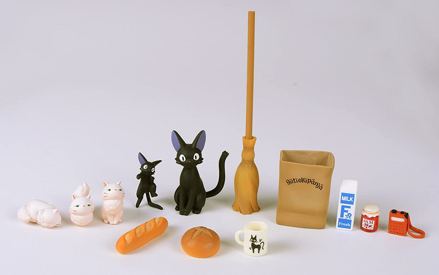 Original Ghibli Jiji Figure Set/Balance Toy • Small Figurine/Mini Statue/Replica/Home Decor/Interior Diorama • Kikis Delivery Service Gift