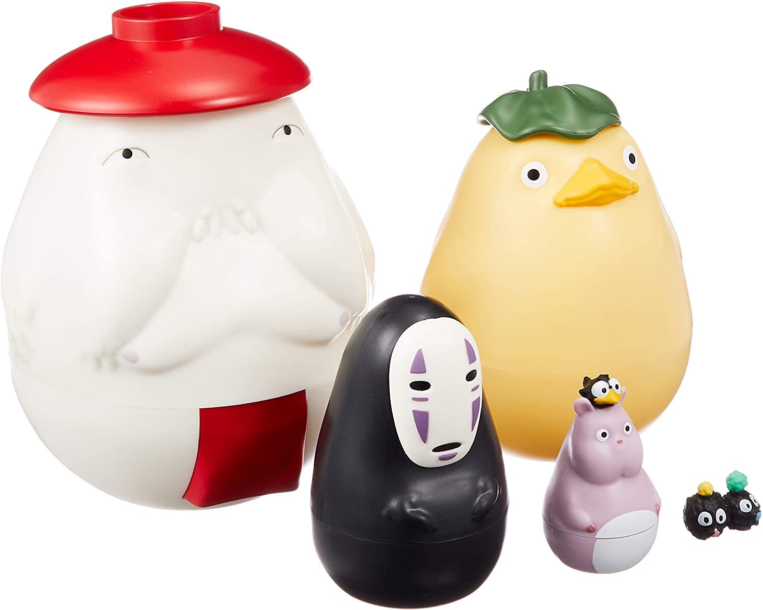 Original Ghibli Spirited Away Figure Set/Matryoshka • Small Figurine/Mini Statue/Replica/Home Decor/Interior Diorama • Kaonashi No Face Gift