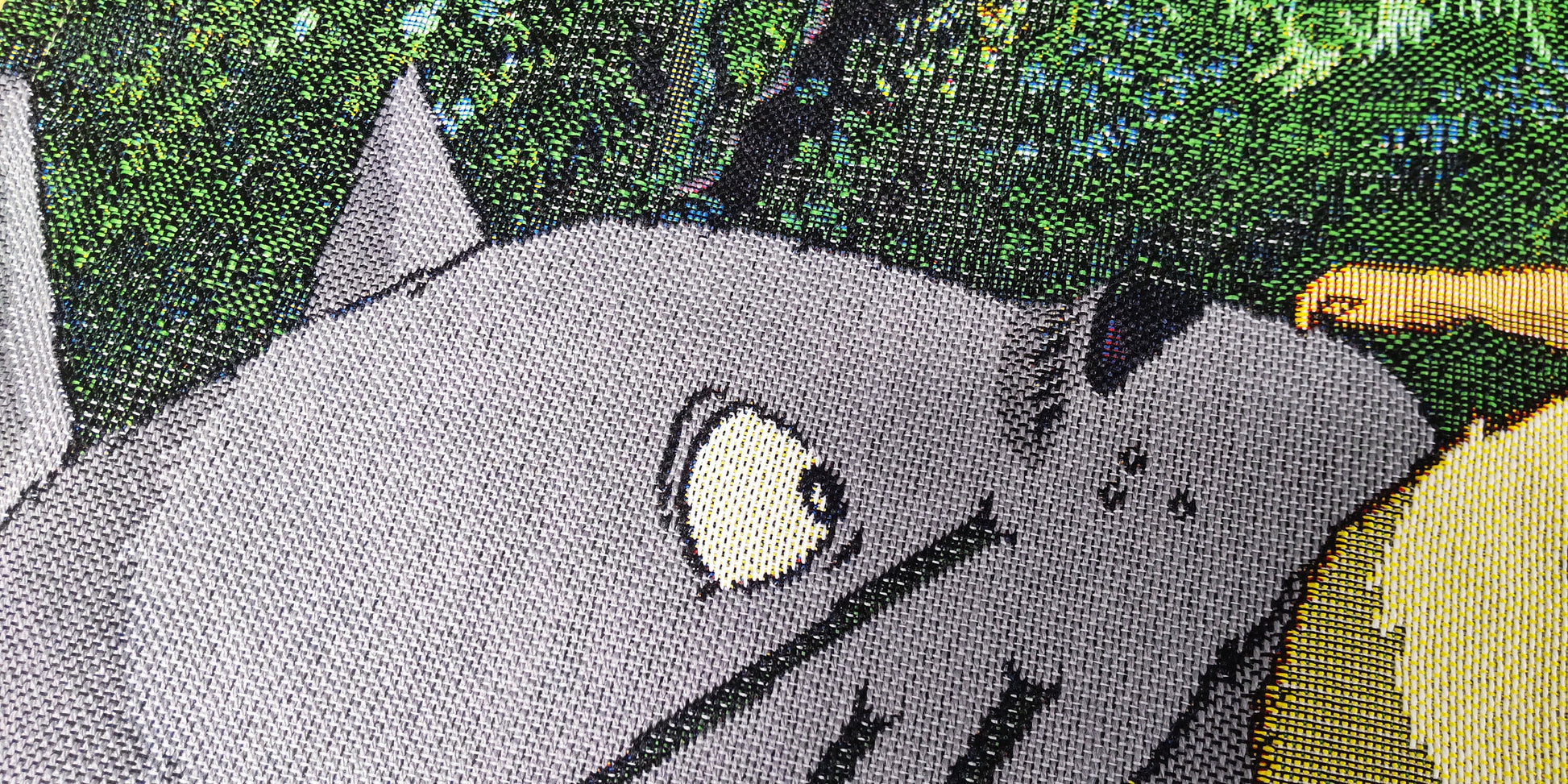 Original Ghibli Studio Totoro Place Mat • My Neighbor Totoro Weave Gobelin/Tapestry/Wall Decor Hanging • Anime Gift