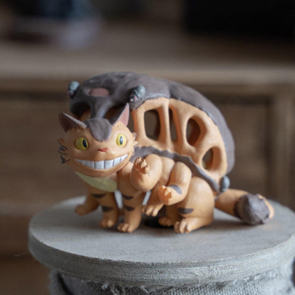 Original Ghibli Studio Catbus Figure • My Neighbor Totoro Figurine/Mini Statue/Replica/Home Decor/Interior Diorama • Cat Bus Anime Gift