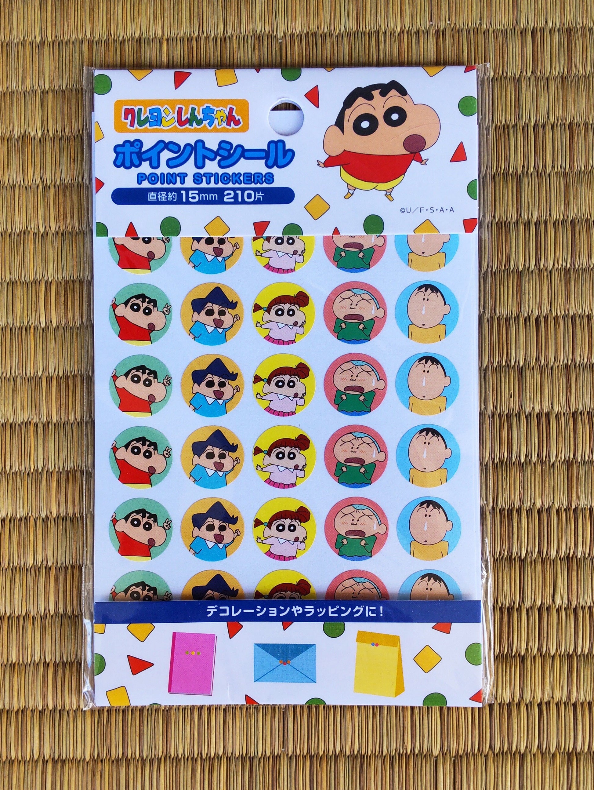 Original Crayon Shin-chan Stickers Set • Shinnosuke Nohara Sticker • Schedule Book Clear Stickers • Mini Puffy Stickers • Anime Gift