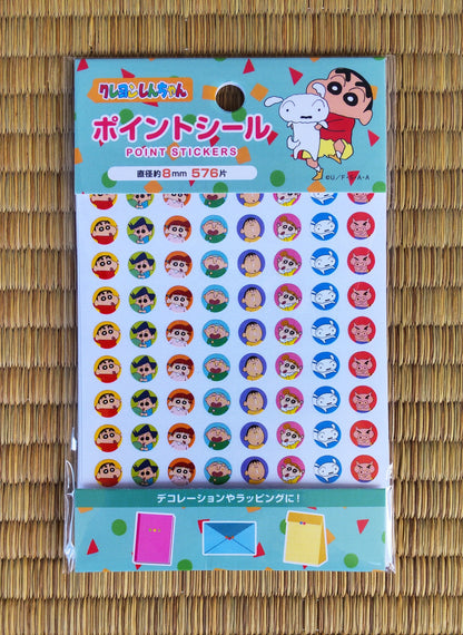 Original Crayon Shin-chan Stickers Set • Shinnosuke Nohara Sticker • Schedule Book Clear Stickers • Mini Puffy Stickers • Anime Gift