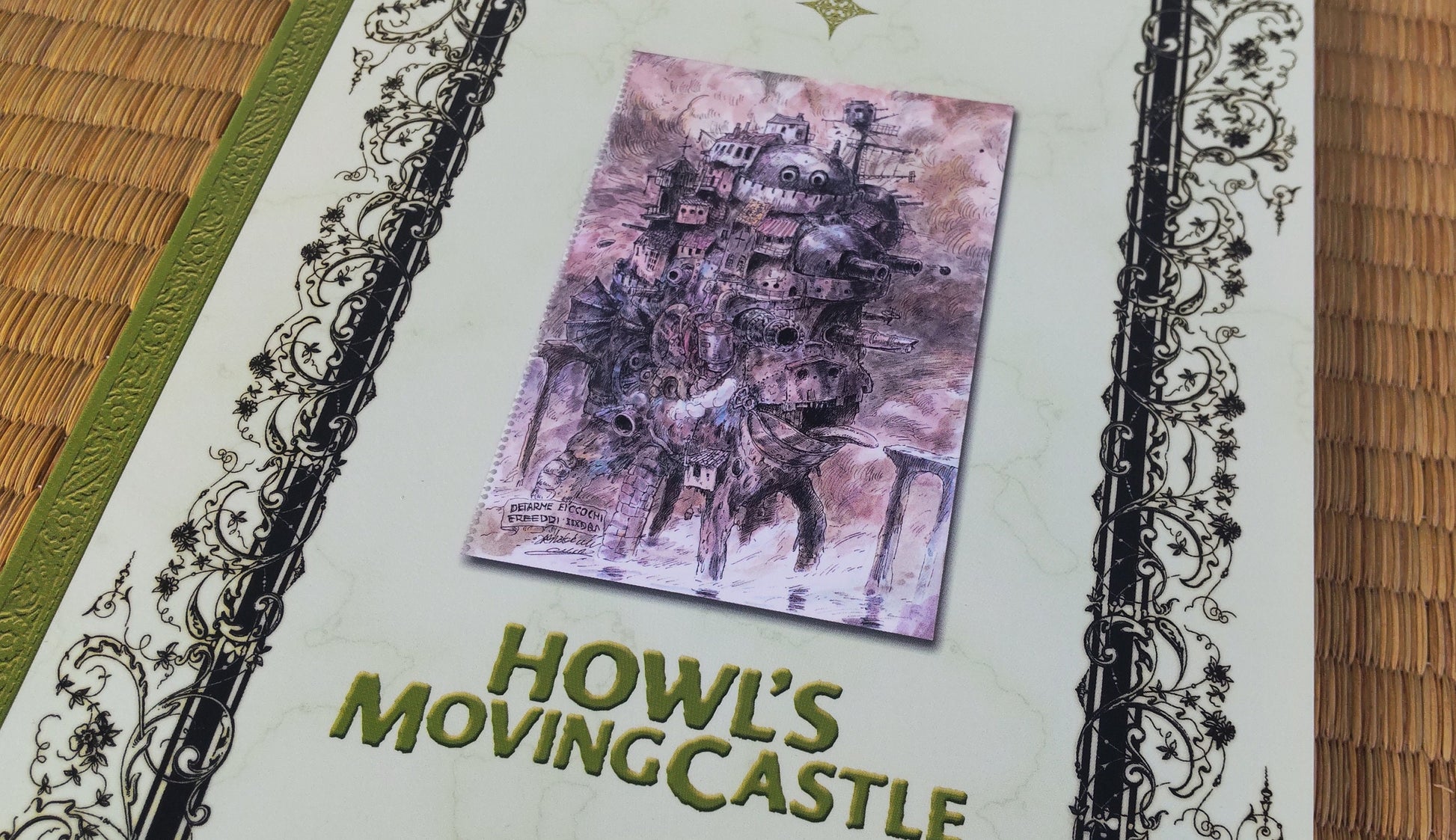 Vintage* Original Ghibli Howls Moving Castle Notebook • Howl Notepad/Sketchbook/Writing pad/Planner • Anime Gift