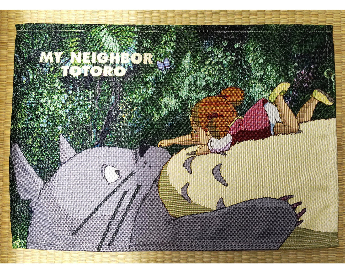 Original Ghibli Studio Totoro Place Mat • My Neighbor Totoro Weave Gobelin/Tapestry/Wall Decor Hanging • Anime Gift