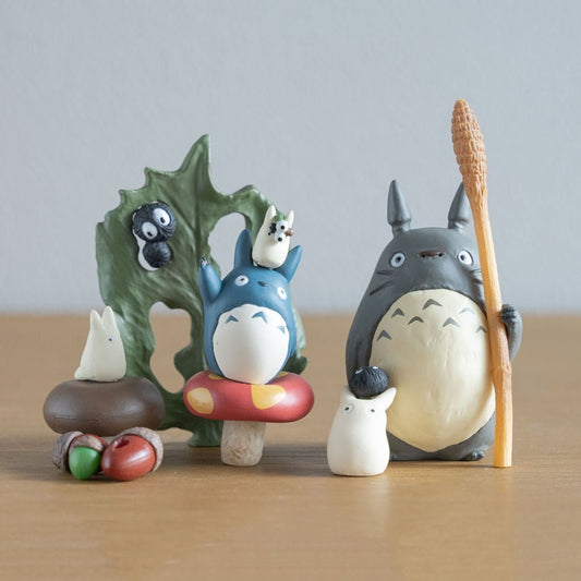 Original Ghibli Totoro Figure Set/Balance Toy • Small Figurine/Mini Statue/Replica/Home Decor/Interior Diorama • My Neighbor Totoro Gift