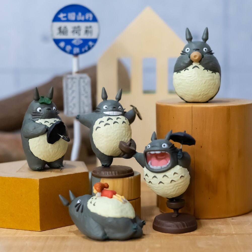 Original Ghibli Studio Totoro Figure (Set of 6) • My Neighbor Totoro Figurine/Mini Statue/Replica/Home Decor/Interior Diorama • Anime Gift