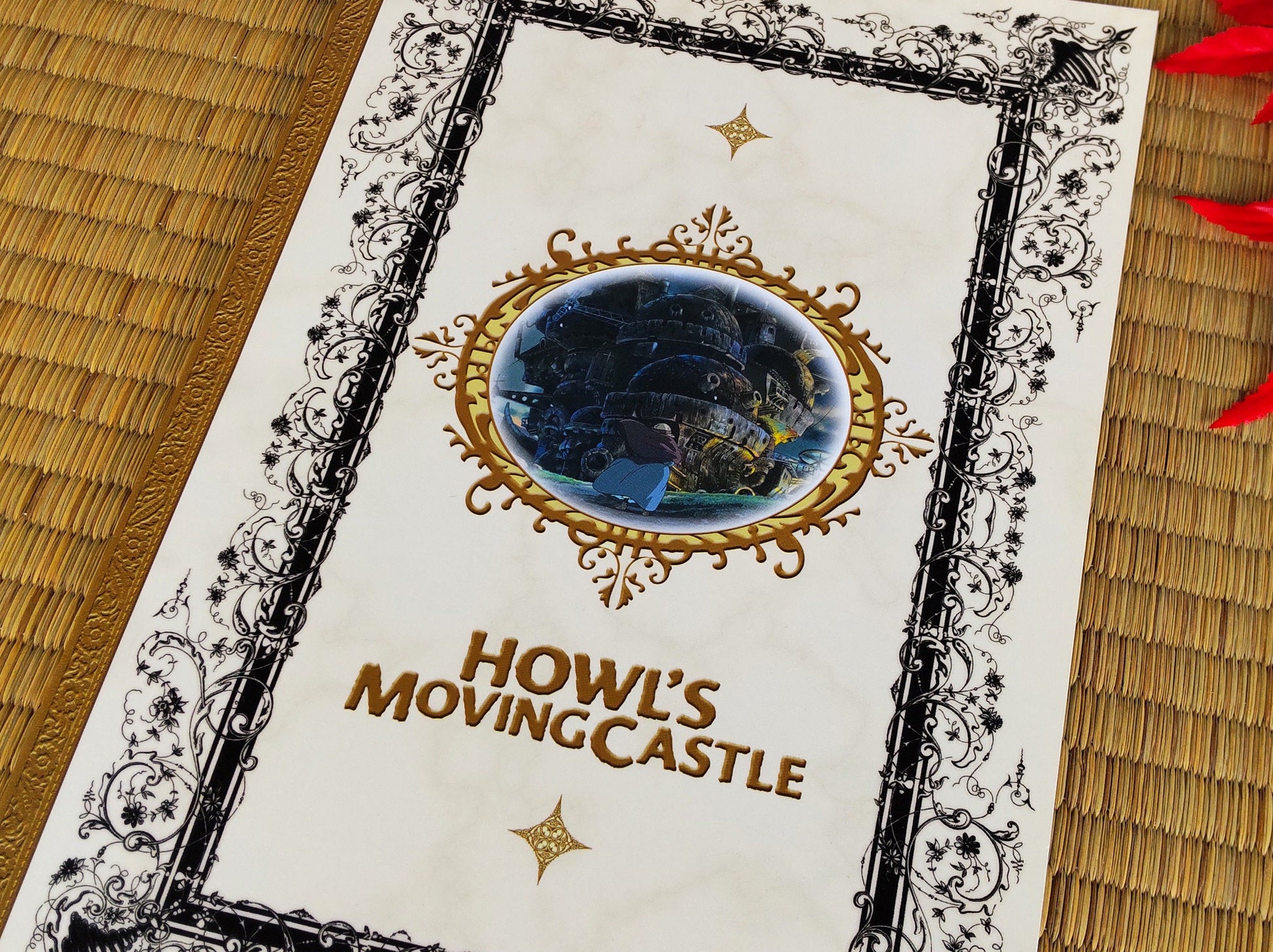 Vintage* Original Ghibli Howls Moving Castle Notebook • Howl Notepad/Sketchbook/Writing pad/Planner • Anime Gift