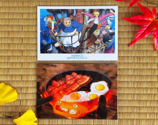 Original Ghibli Studio Howl Postcard • Howls Moving Castle Message card/Writing letter • Japanese Stationery