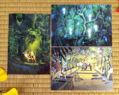 Original Ghibli Museum Art Postcard • Nausicaa of the Valley of the Wind, Mononoke Message card/Writing letter • Painting Gift