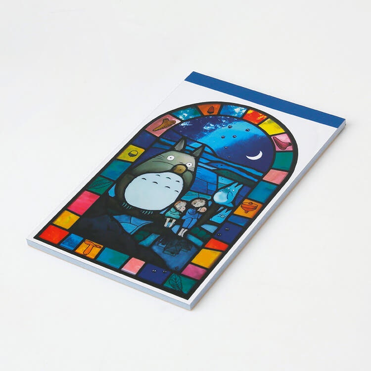 Original Ghibli Studio Notepad • My Neighbor Totoro Notes Book/Memo Pad/Message card • Japanese Stationery • Stained Glass design