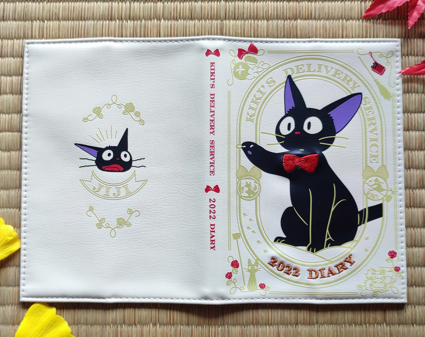 Original Ghibli Jiji Book Cover + Notepad • Kiki's Delivery Service Gigi Notebook/Sketchpad/Writing pad/Planner • Japanese Anime Stationery