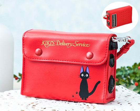 Original Ghibli Pouch/Clutch • Kikis Delivery Service Case/Cosmetic Bag/Wallet/Makeup Bag • Kiki's Radio Jiji Gigi Anime Ghibli Studio Gift