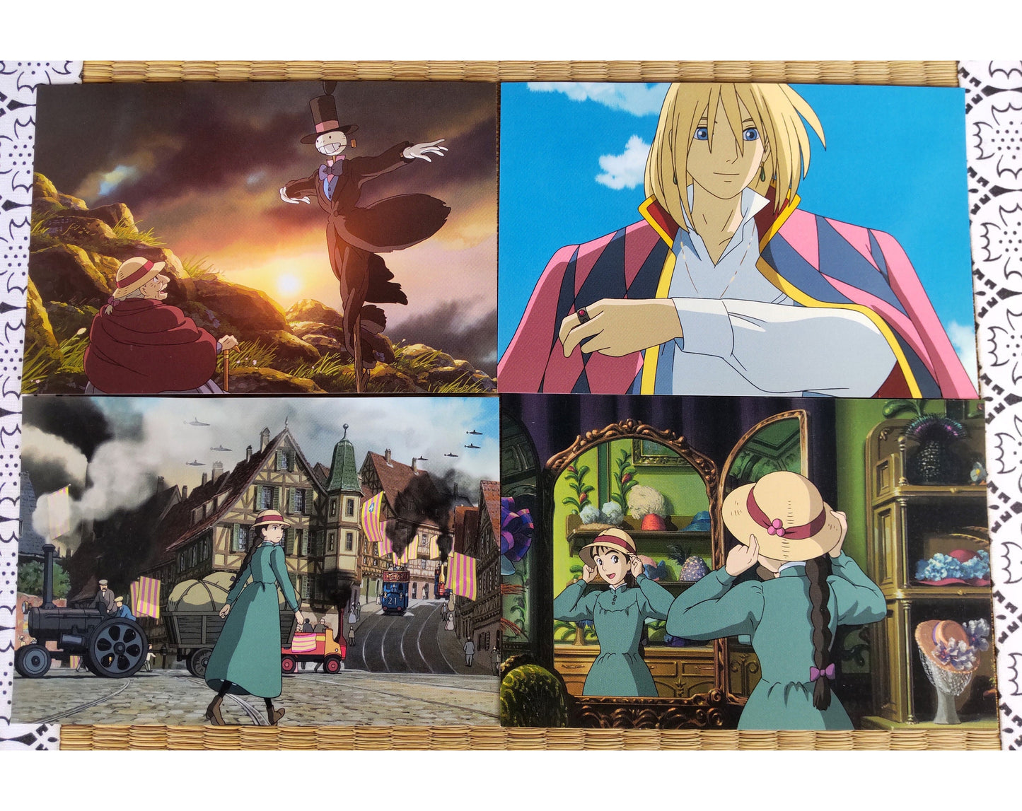 Vintage* Original Ghibli Studio Howl Postcard • Howl's Moving Castle Message card/Writing letter • Japanese Anime Stationery