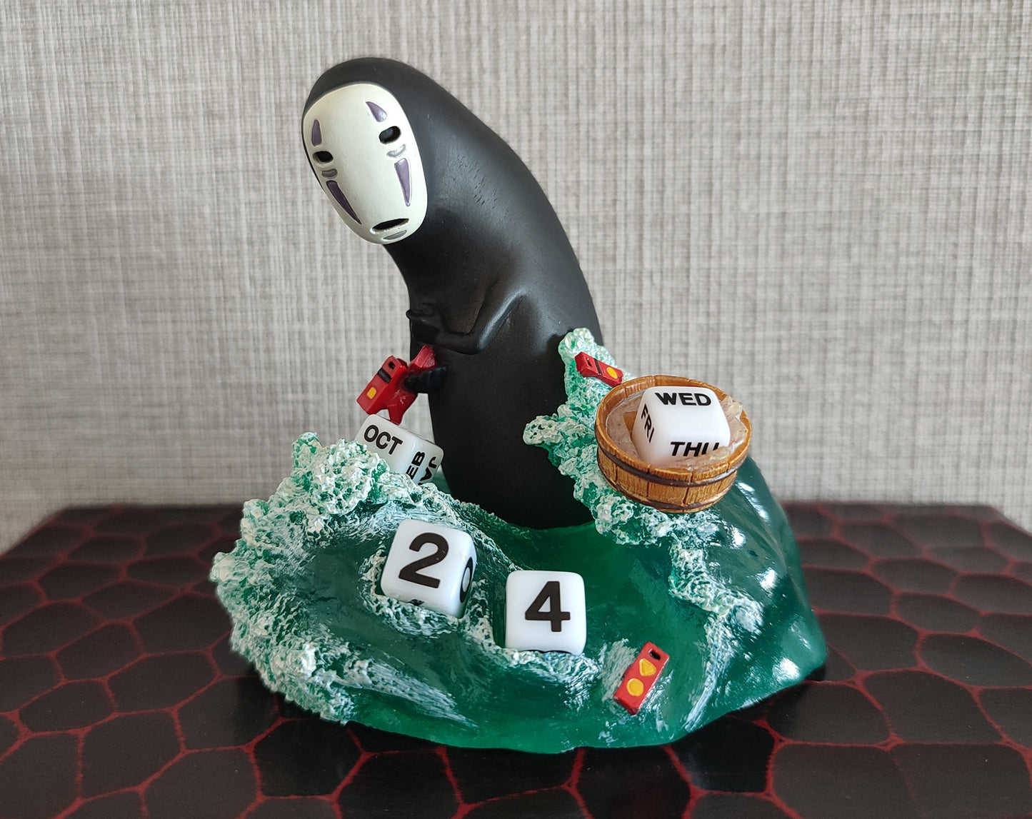 Vintage* Original Ghibli Spirited Away Perpetual Dice Calendar • Figure/Figurine/Statue/Replica/Home Decor/Interior Diorama • No Face Gift