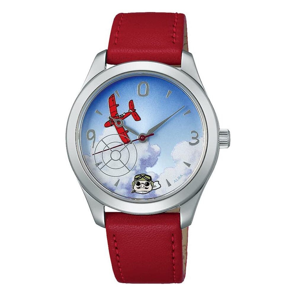 Original Studio Ghibli Porco Rosso Wrist Watch • Crimson Pig Watch/Clock • Japanese Anime Watches Gift • Limited to 900