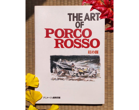 Original Ghibli Porco Rosso Artbook • Crimson Pig Japanese Painting Art Book • Anime Studio Ghibli Gift