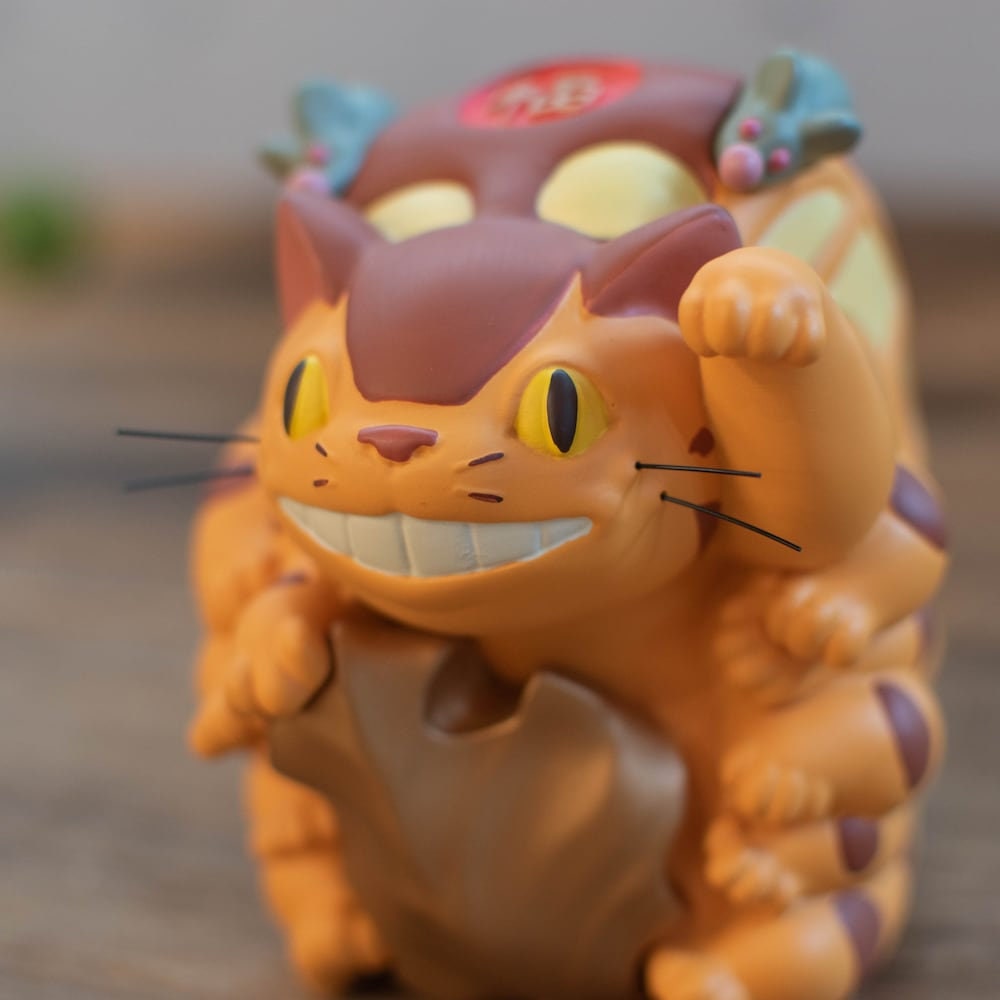 Original Ghibli Catbus/Lucky Cat Figure • My Neighbor Totoro Figurine/Statue/Replica/Home Decor/Interior Diorama • Studio Ghibli Gift