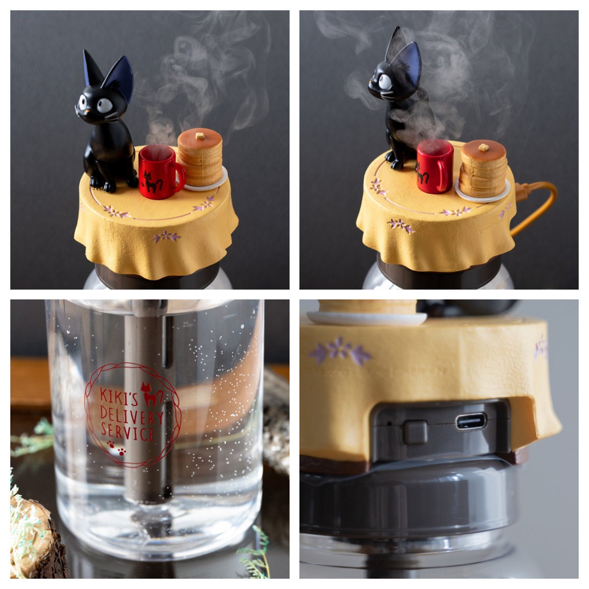 Original Ghibli Jiji Humidifier • Kikis Delivery Service Home Decor/Figure/Mister/Steamer/Figurine/Interior Replica • Studio Ghibli Gift