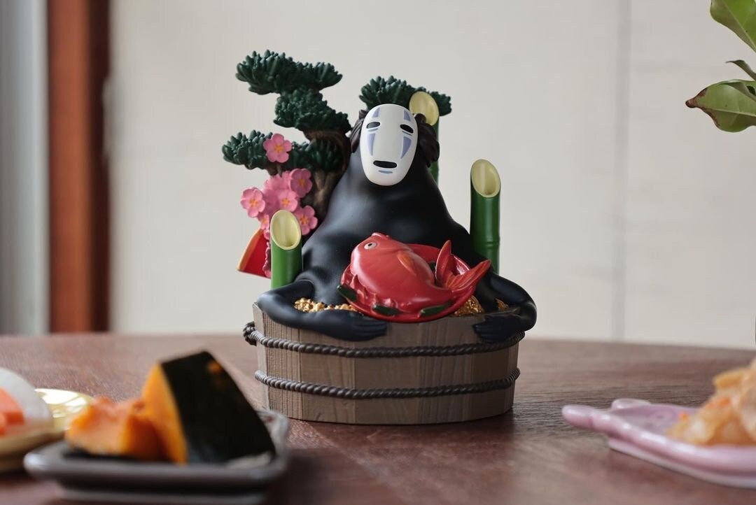 Original Ghibli No Face Figure • Spirited Away Figurine/Home Decor/Interior Diorama/Statuette/Replica • Kaonashi Studio Ghibli Gift