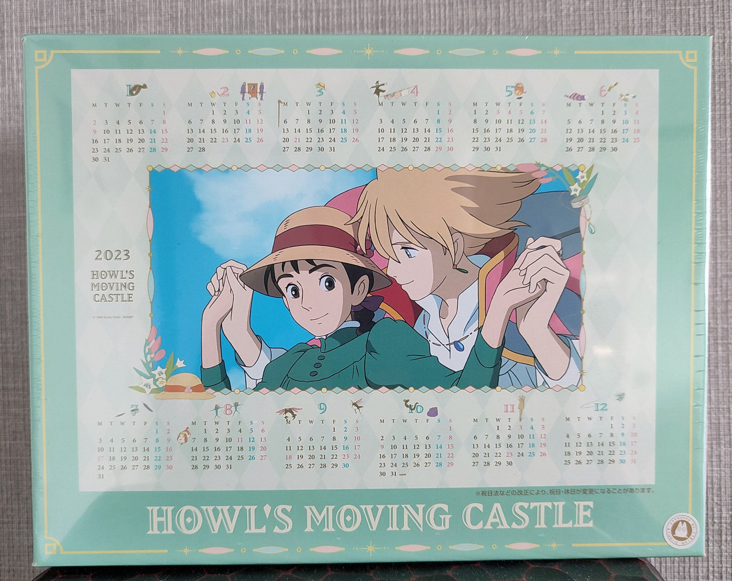 Exclusive* Original Ghibli Puzzle/Calendar 2023 • Howls Moving Castle Interior Home Decor/Wall Hanging • Studio Ghibli Gift • 1000 pieces