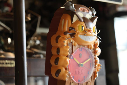 Original Ghibli Studio Catbus Pendulum Clock • My Neighbor Totoro Wall Hanging / Home Decor Art / Interior Design • Ghibli Anime Gift