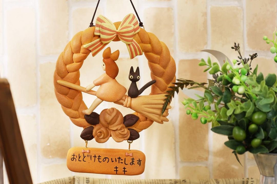 Original Ghibli Studio Wall Hanging/Home Decor Art • Kikis Delivery Service Bread Shop Sign • Interior Decoration/Replica • Jiji Figure Gift