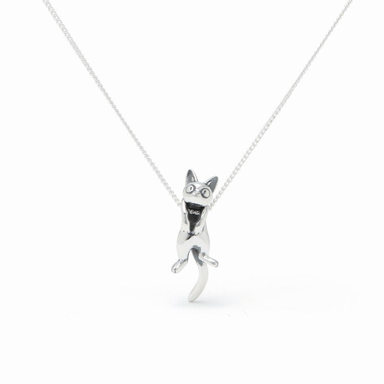 Exclusive* Original Ghibli Silver Necklace • Kikis Delivery Service Pendant with Chain • Japanese Anime Jewelry • Jiji Studio Ghibli Gift