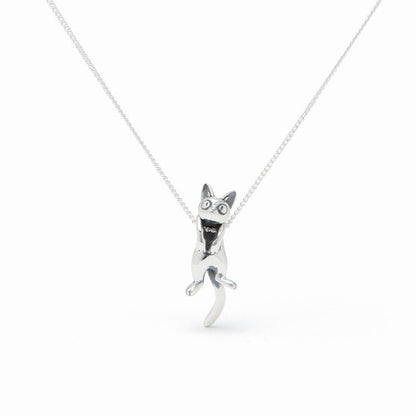 Exclusive* Original Ghibli Silver Necklace • Kikis Delivery Service Pendant with Chain • Japanese Anime Jewelry • Jiji Studio Ghibli Gift