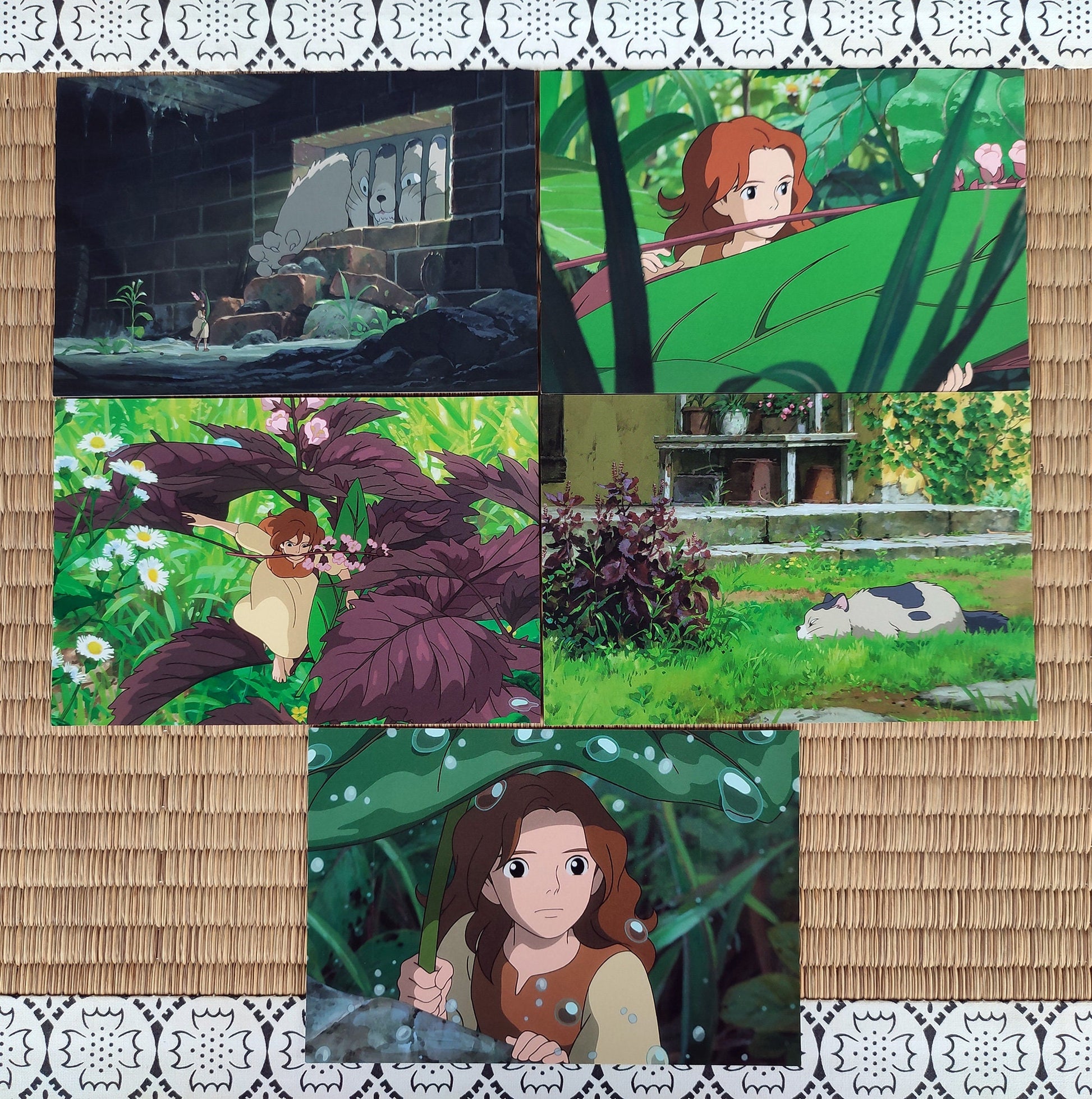 Vintage* Original Ghibli Arrietty Postcard • Arrietty The Borrower Gift Card/Message Card • Japanese Anime Stationery • Studio Ghibli Gift