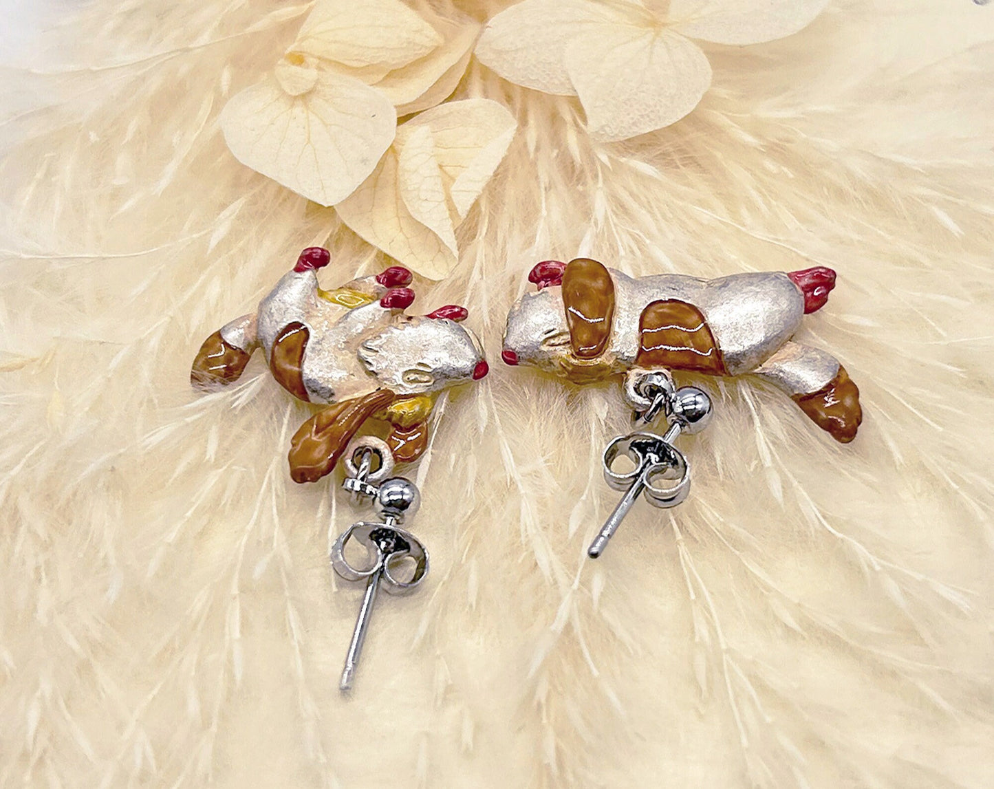 Original Ghibli Hin Dog Earrings • Howls Moving Castle Handmade Earrings • Anime Japanese Jewelry • Studio Ghibli Gift