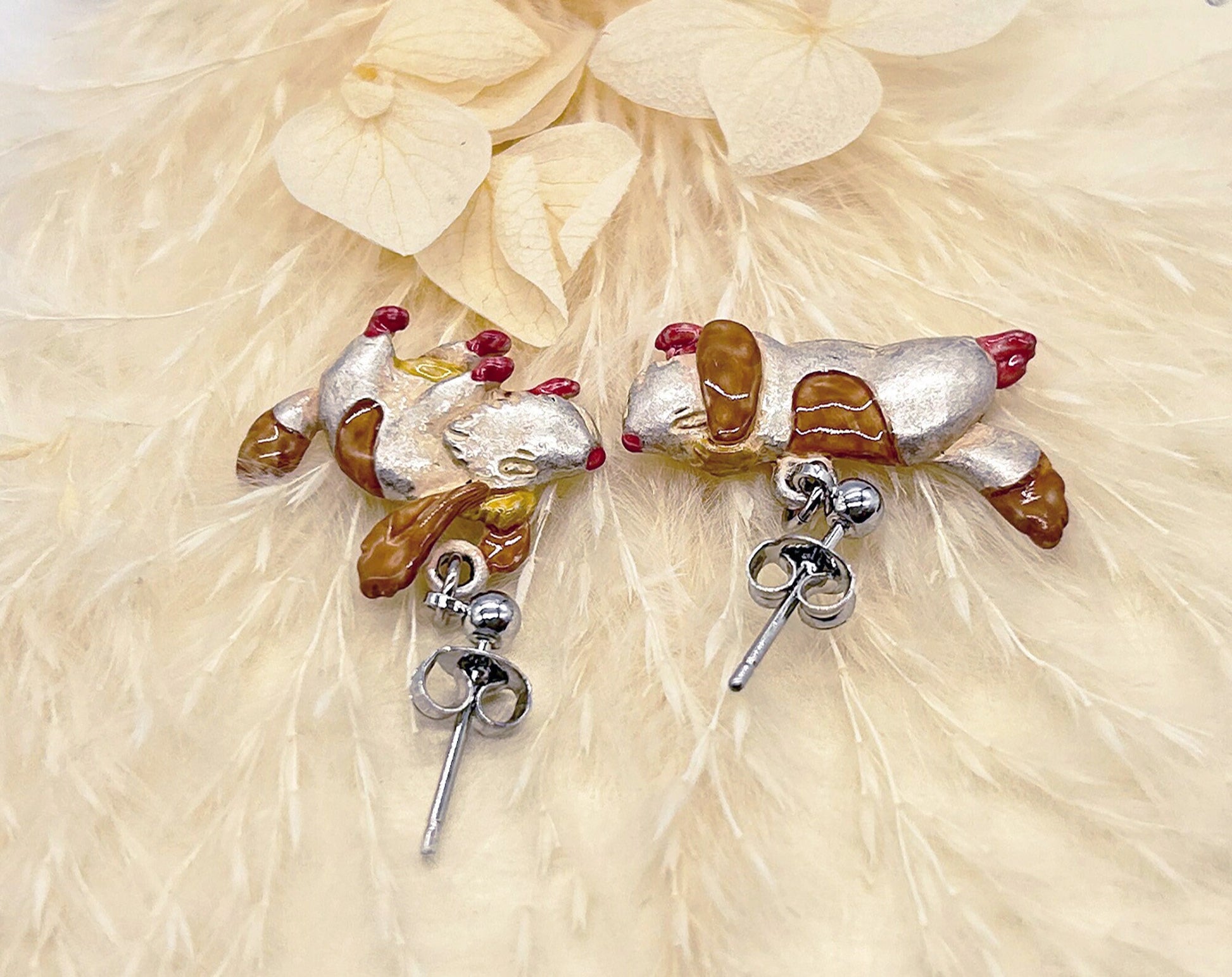 Original Ghibli Hin Dog Earrings • Howls Moving Castle Handmade Earrings • Anime Japanese Jewelry • Studio Ghibli Gift