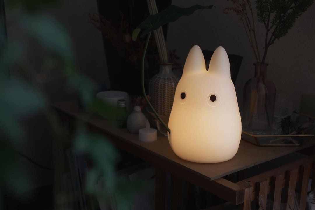 Official Ghibli Small Totoro Lamp Home Decor My Neighbor Totoro Light Figure Interior Decoration Figurine Replica Studio Ghibli Gift
