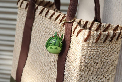 Original Ghibli Studio Totoro Strap/Bag Charm • My Neighbor Totoro Keychain • Anime Watermelon Fruit Summer Gift